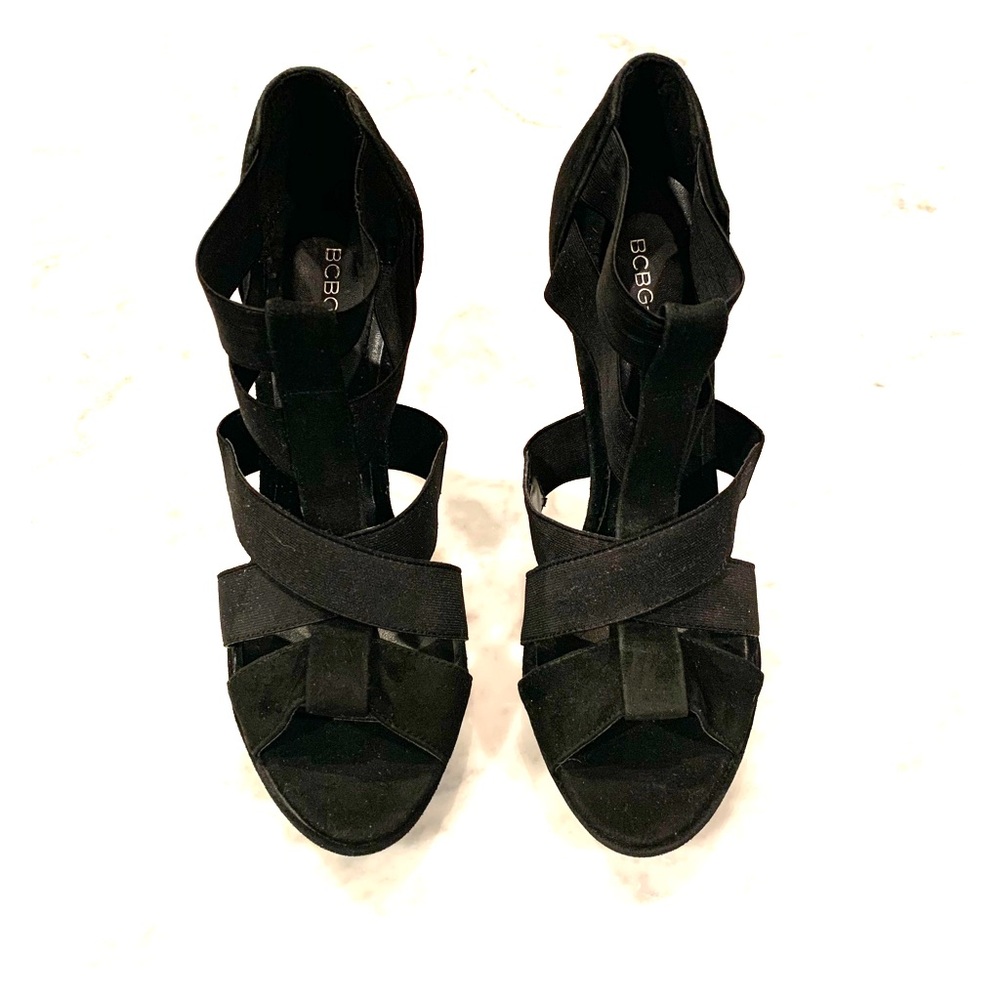 BCBG Strappy Heels 7.5